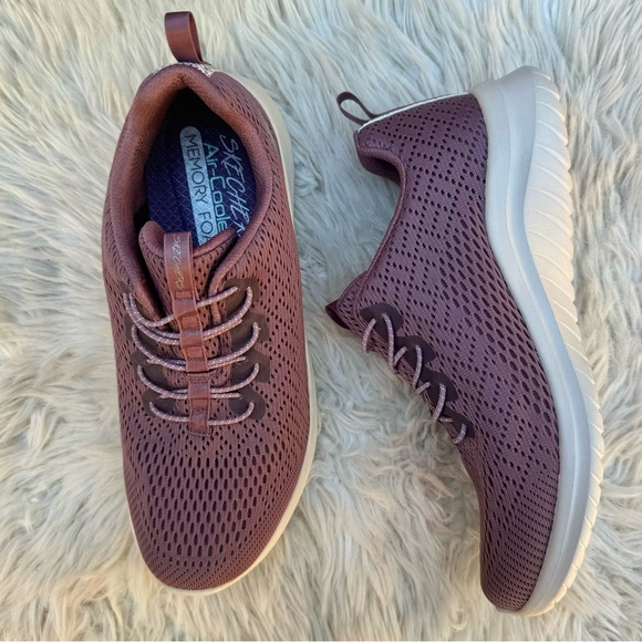 NWOT✨ Skechers Ultraflex Bungee Mauve Memory Foam Slip On Sneakers Womens Sz 6.5 - Picture 12 of 12